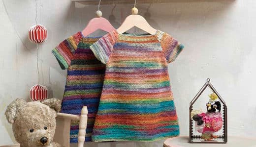 Anleitung Hakelkleid Lang Mille Colori Baby addi,Strick- und Häkelnadeln,Stricknadeln,Häkelnadeln,Made in Germany