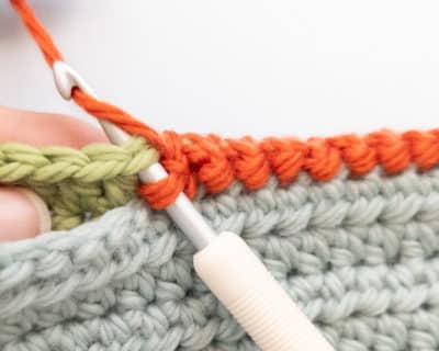 Kettmaschen Luftmaschen Verbindung 07 zusammenhäkeln