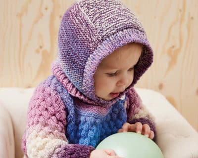 Balaklava fur Kinder gestrickt Langyarns addi03 Balaklava für Babys