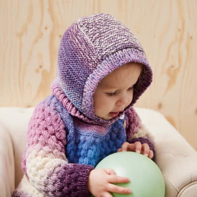 Kostenlose Anleitung Baby Balaklava Mütze stricken