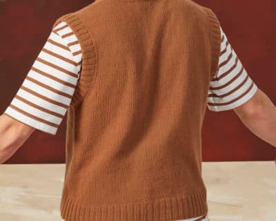 Lang yarns Pullunder stricken cashmere addi 03 Herrenpullunder stricken