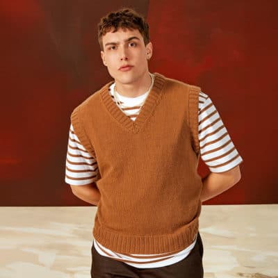 Cashmere Herrenpullunder stricken - kostenlose Anleitung