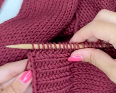 Maschen aufnehmen aus Rand schnellste Strickjacke der Welt