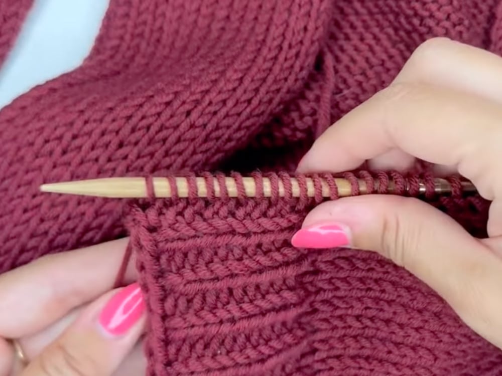 Maschen aufnehmen aus Rand schnellste Strickjacke der Welt