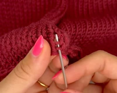 Matratzenstich schnellste Strickjacke der Welt