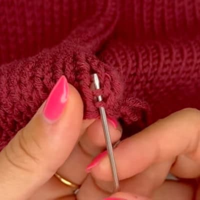 Matratzenstich schnellste Strickjacke der Welt
