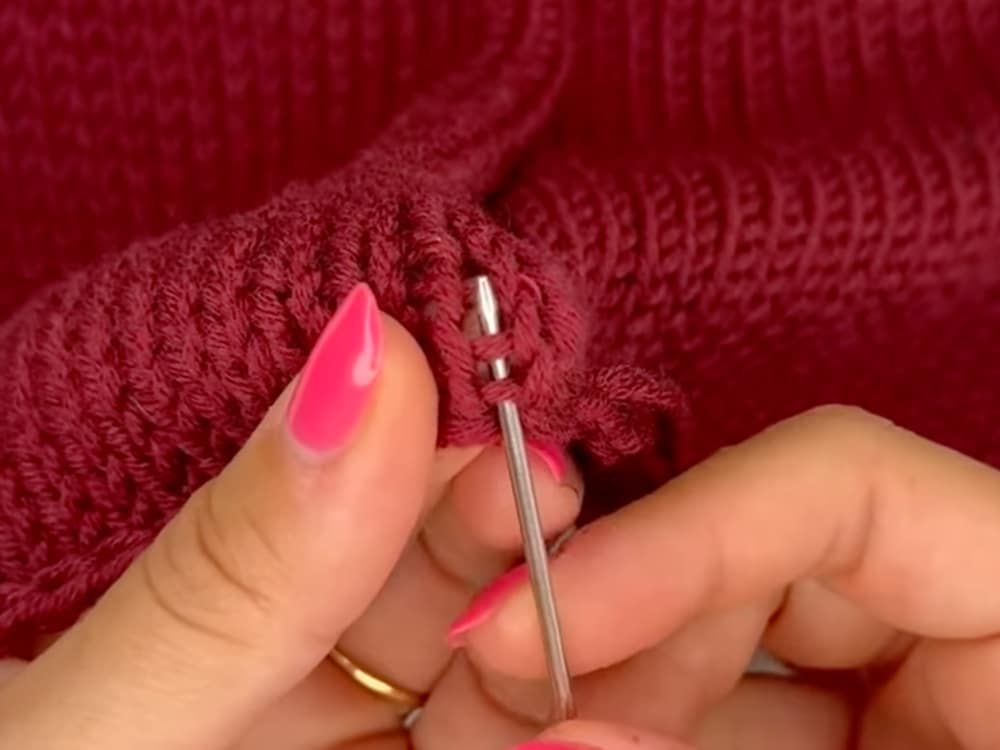 Matratzenstich schnellste Strickjacke der Welt