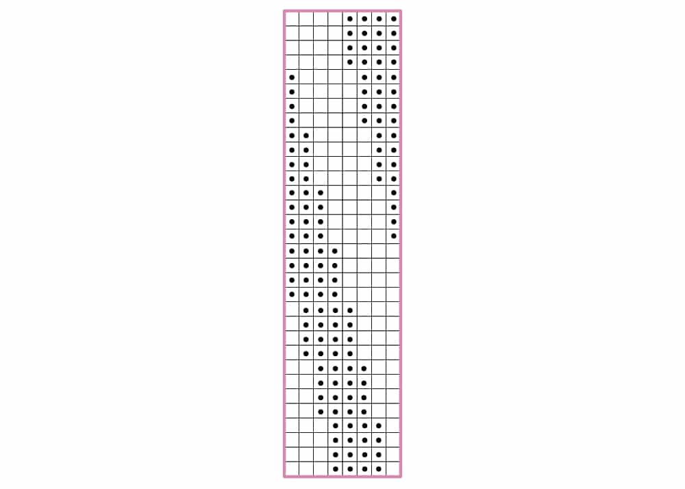 Sockenmuster groses Spiralmuster chart Sockenmuster für bunte Garne