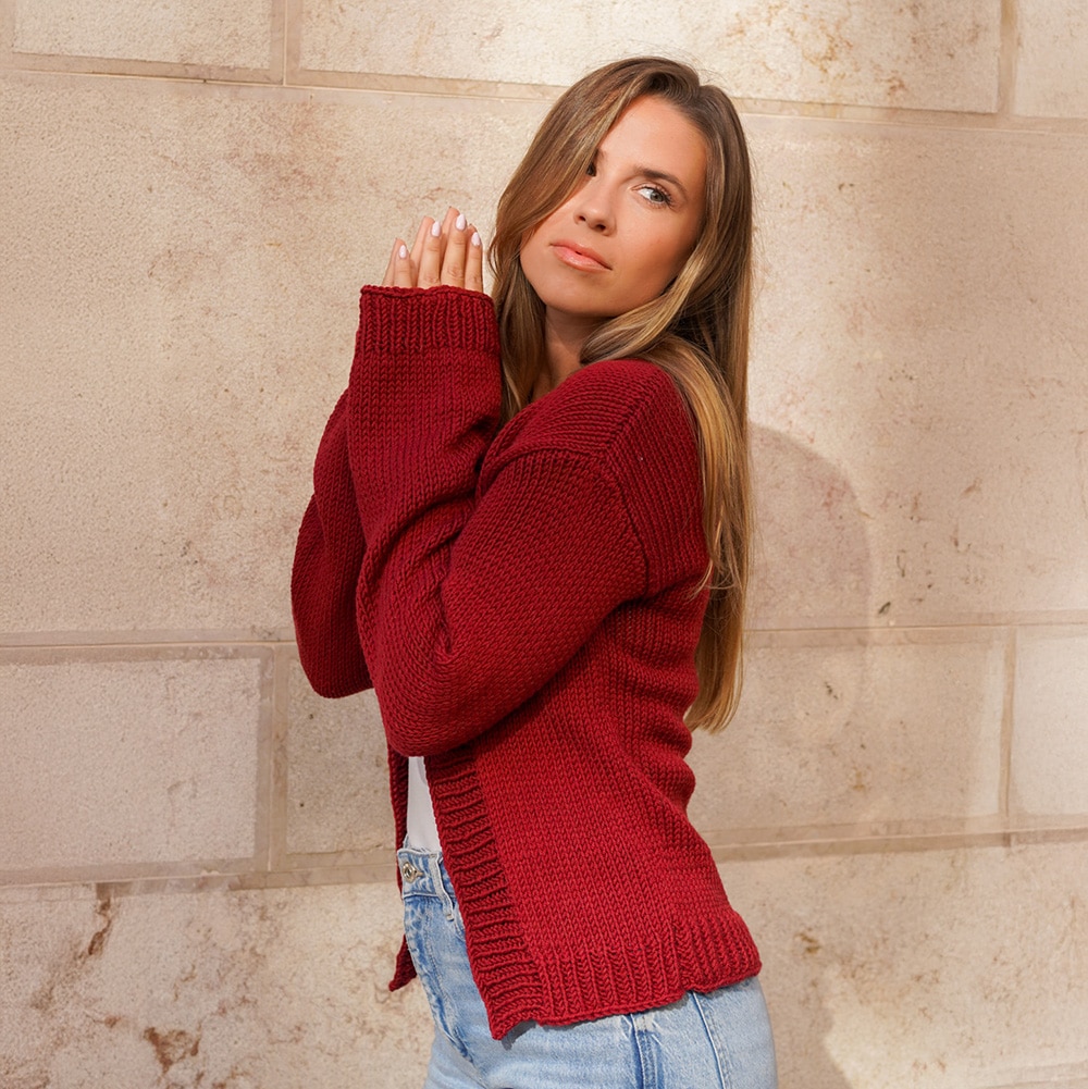 die schnellste strickjacke der welt strickjacke addiExpress Anleitung judithjelena 2 schnellste Strickjacke der Welt