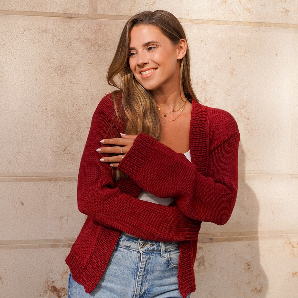 die schnellste strickjacke der welt strickjacke addiExpress Anleitung judithjelena 3 schnellste Strickjacke der Welt