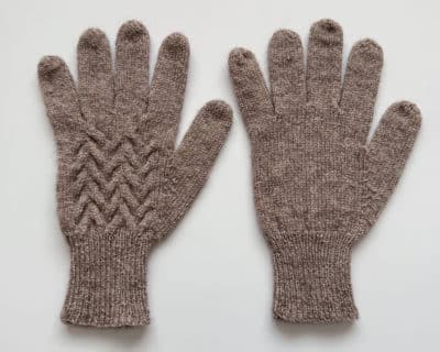 Handschuhe mit Fingern stricken Anleitung Fingerhandschuhe für Herren