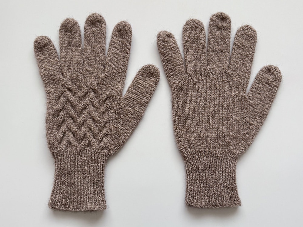 Handschuhe mit Fingern stricken Anleitung Fingerhandschuhe für Herren