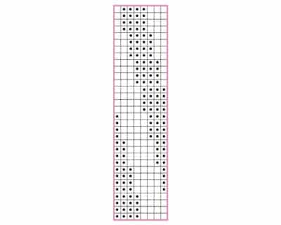 Sockenmuster groses Spiralmuster chart Sockenmuster für bunte Garne