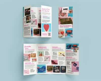 831 Geschenkideen DE Flyer Mockup Wunschzettel für Ihre Kunden