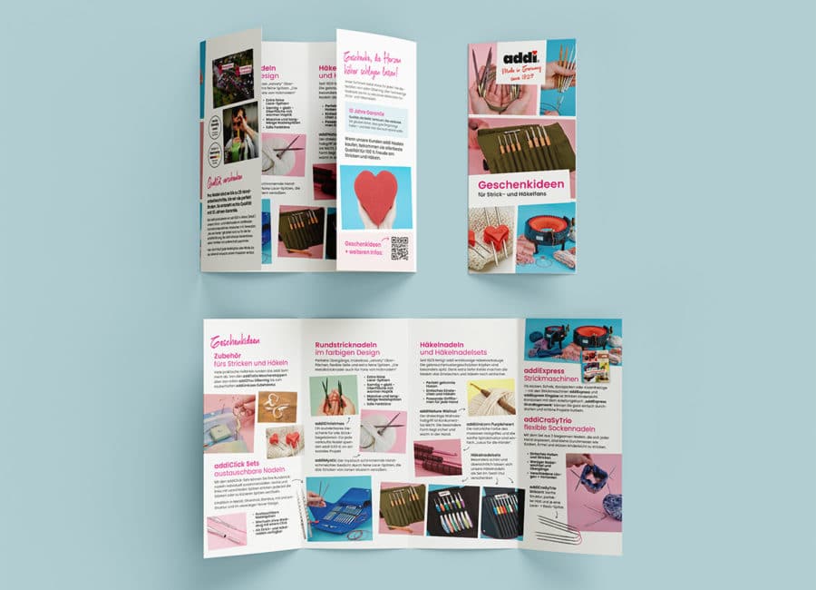 831 Geschenkideen DE Flyer Mockup Wunschzettel für Ihre Kunden