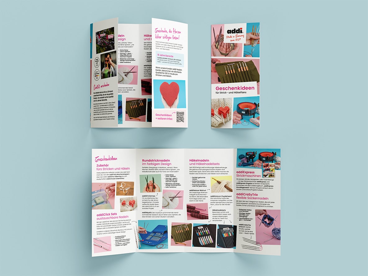 831 Geschenkideen DE Flyer Mockup Wunschzettel für Ihre Kunden