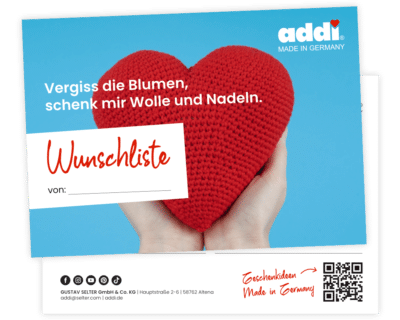 Wunsch Postkarte 25 DE Wunschzettel für Ihre Kunden