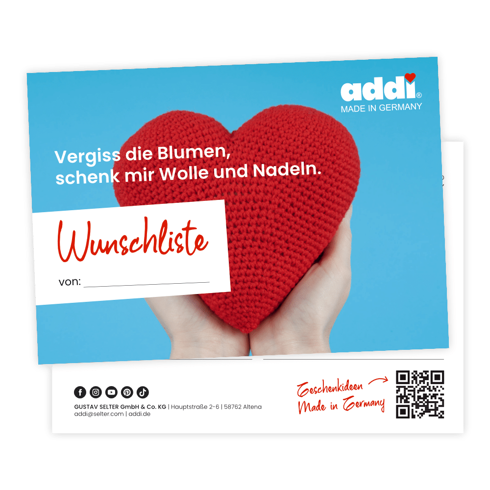 Wunsch Postkarte 25 DE Wunschzettel für Ihre Kunden
