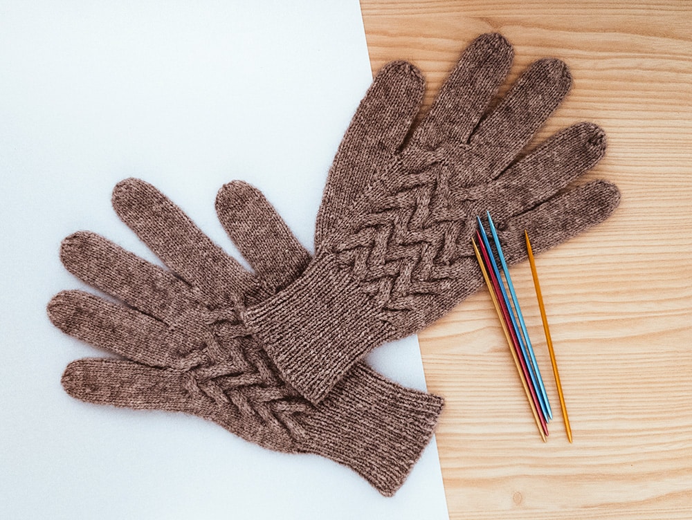 Fingerhandschuhe Herrenhandschuhe stricken Anleitung kostenlos Fingerhandschuhe für Herren