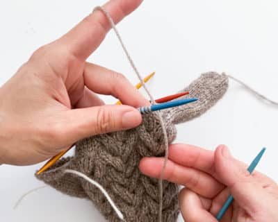 H 2 Fingermaschen aufnehmen Fingerhandschuhe für Herren