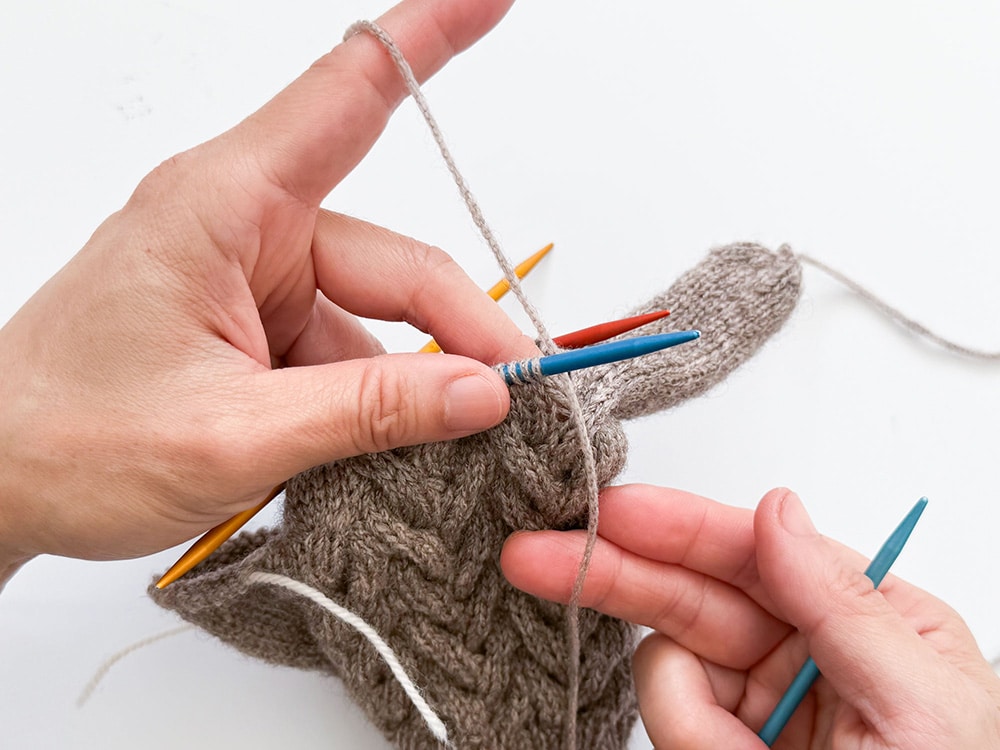 H 2 Fingermaschen aufnehmen Fingerhandschuhe für Herren