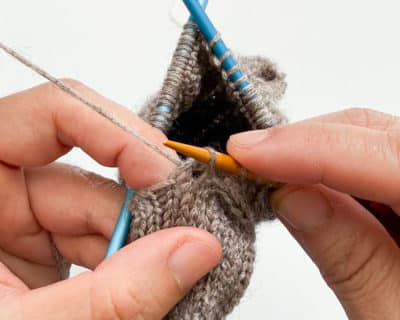 H 4 Fingermaschen aufnehmen Fingerhandschuhe für Herren