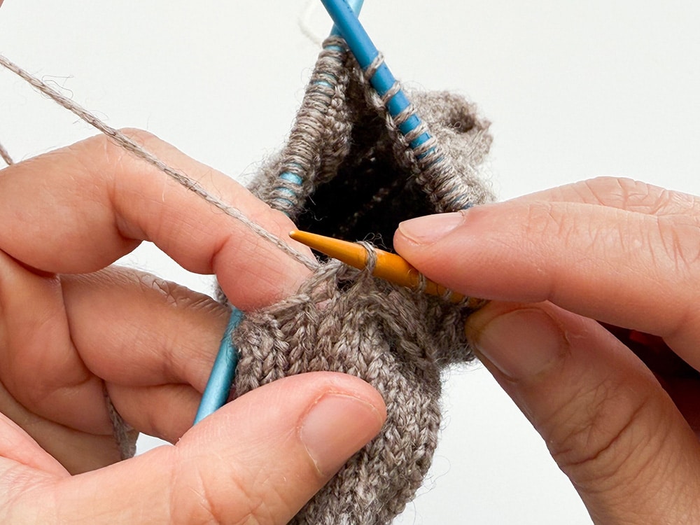 H 4 Fingermaschen aufnehmen Fingerhandschuhe für Herren