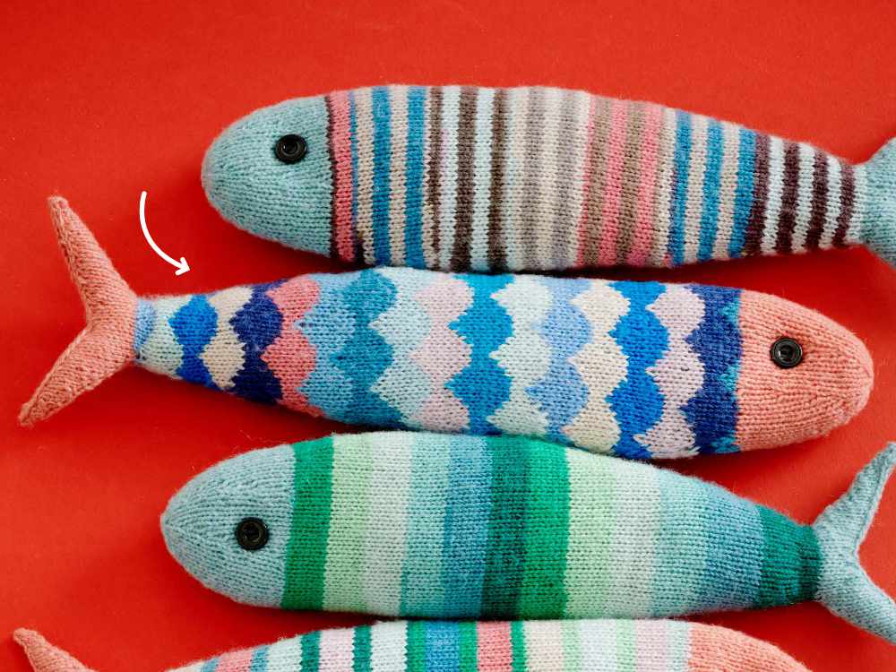 North Sea Fish Schuppenmuster2 Fische stricken