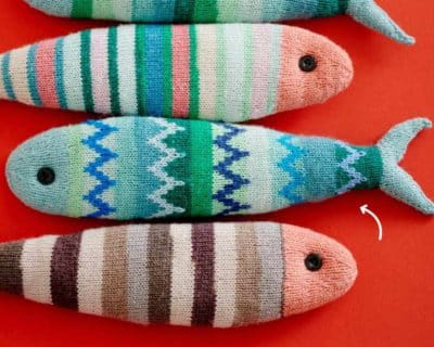 North Sea Fish Zickzack 2 Fische stricken