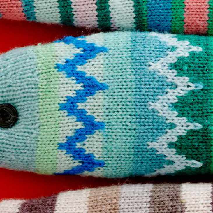 North Sea Fish Zickzack 3 Fische stricken