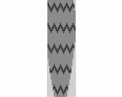 North Sea Fish Zickzack 4 Fische stricken