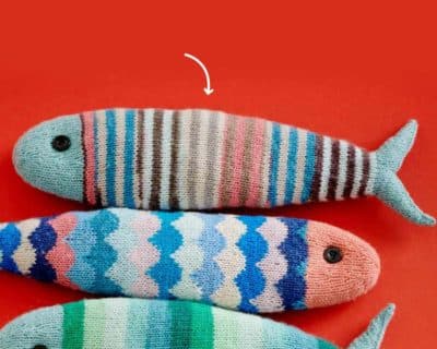 North Sea Fish Zweifarbig2 Fische stricken