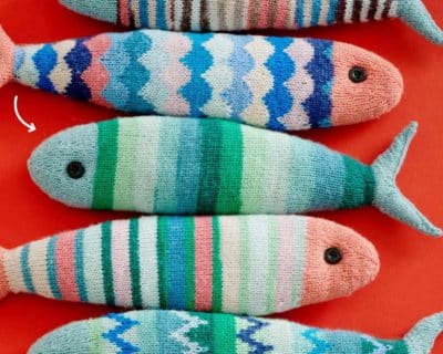 North Sea Fish einfache Streifen2 Fische stricken