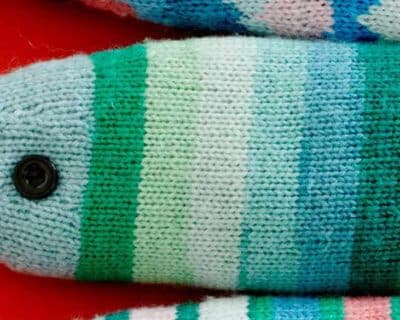 North Sea Fish einfache Streifen3 Fische stricken