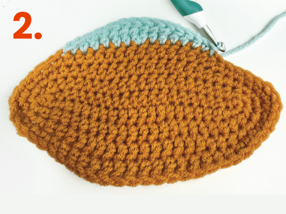 Fish 2 step 02 Fische häkeln