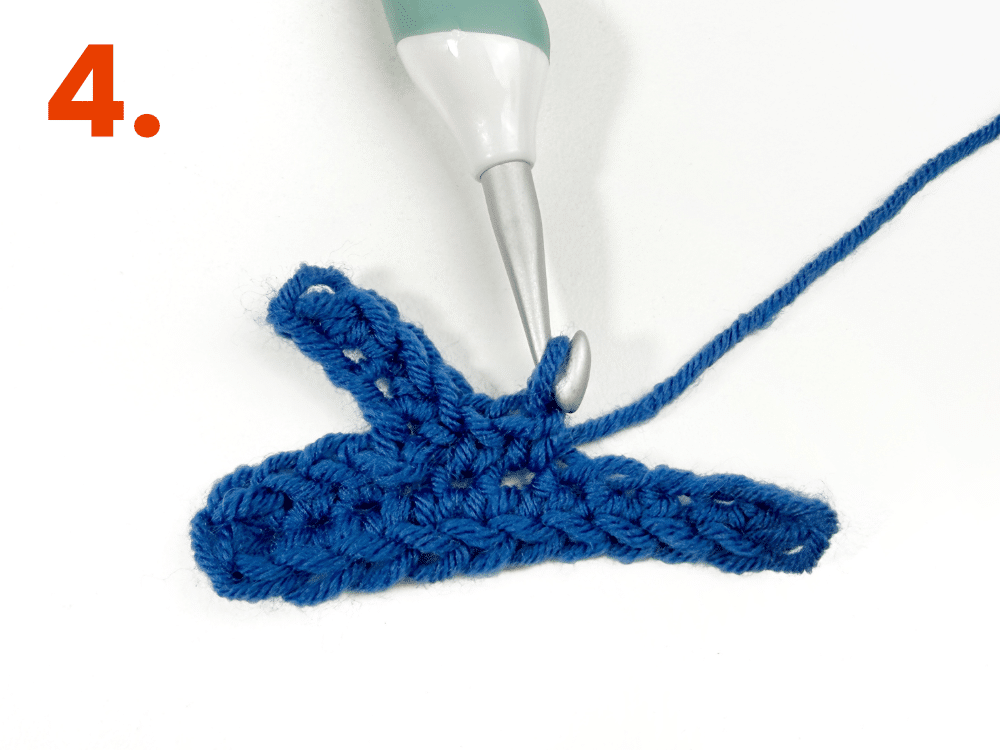 Fish 3 step 04 Fische häkeln