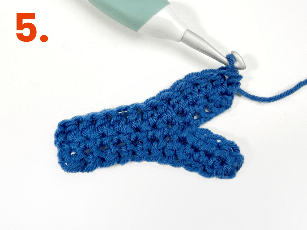 Fish 3 step 05 Fische häkeln