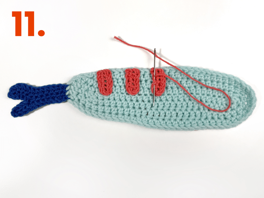 Fish 3 step 11 Fische häkeln