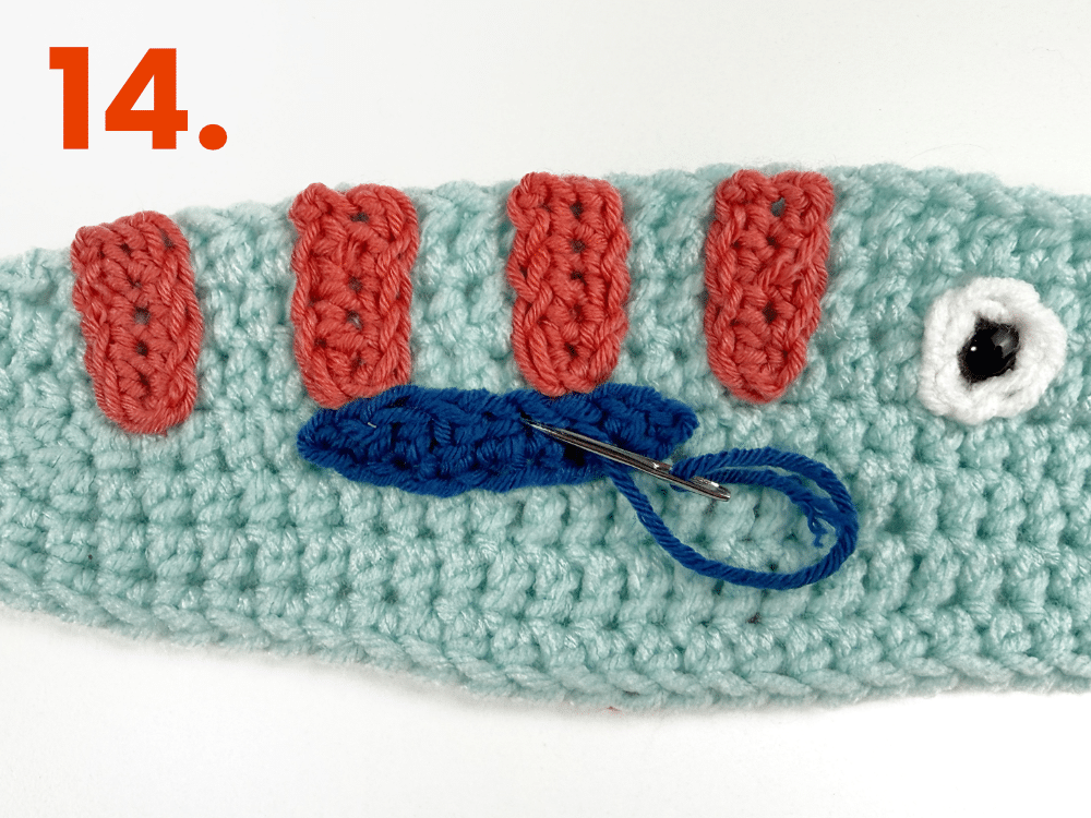 Fish 3 step 14 Fische häkeln