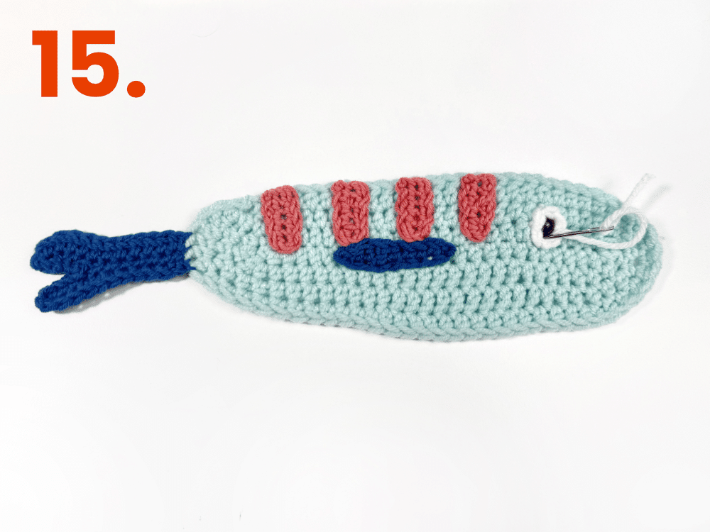 Fish 3 step 15 Fische häkeln