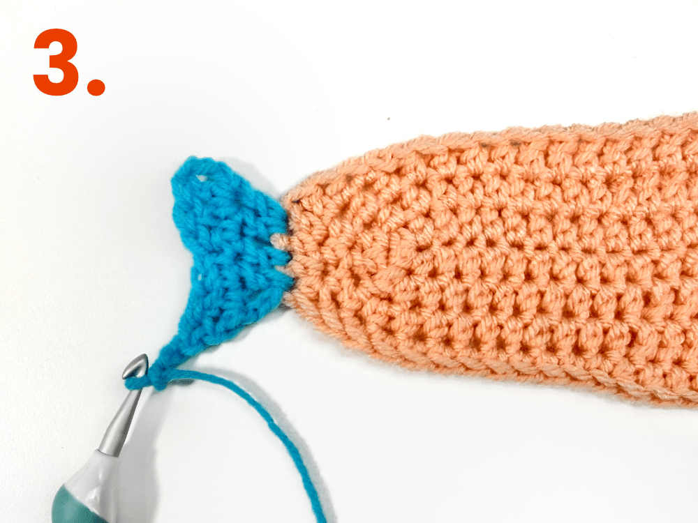 Fish 4 step 03 Fische häkeln