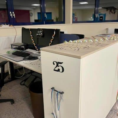 Serap 25 Jahr Jubilaum Deko