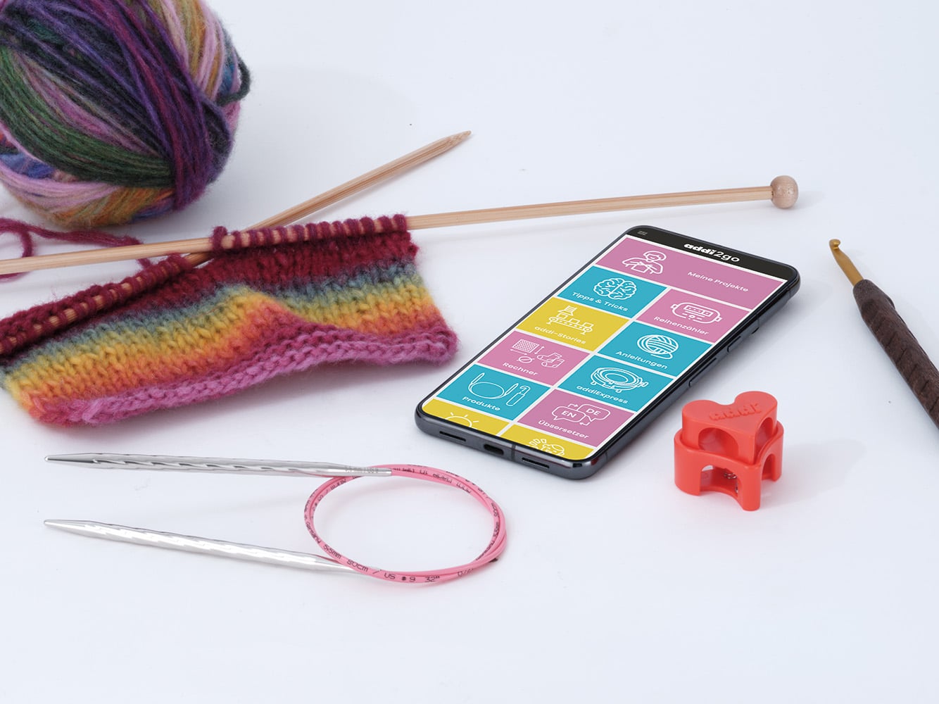 addi2go App Smartphone addi2go app,addi app,sockenrechner kostenlos,app handarbeiten,maschenprobe umrechnen