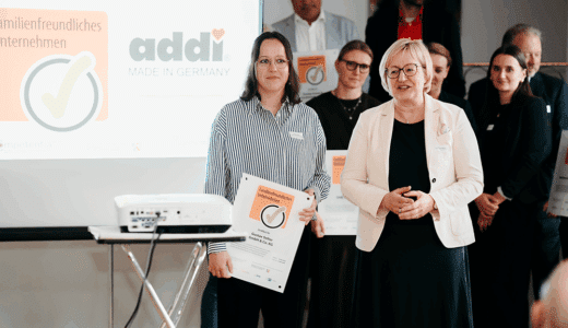 Praedikatsverleihung Familienfreundliches Unternehmen addi 2026 Prädikat Familienfreundliches Unternehmen