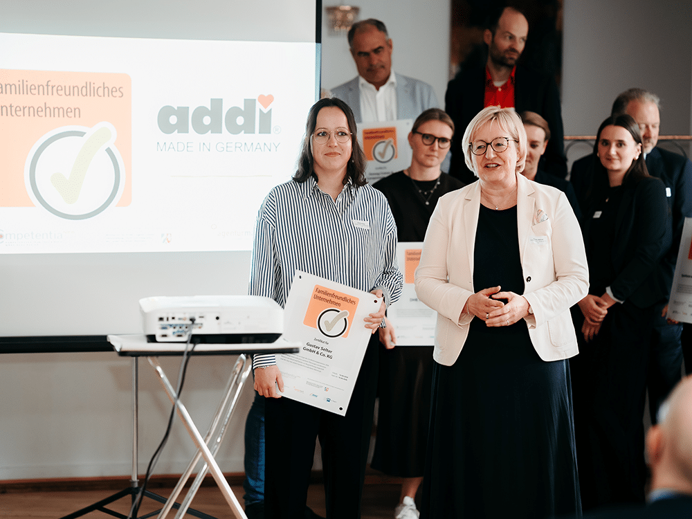 Praedikatsverleihung Familienfreundliches Unternehmen addi 2026 Familienfreundliches Unternehmen