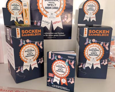 Sockensammelbox Sockenweltrekord 2026 Woolly Hugs