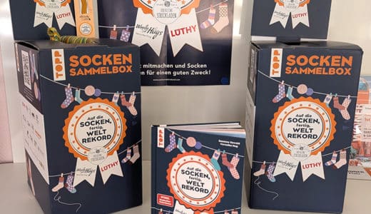 Sockensammelbox Sockenweltrekord 2026 Woolly Hugs